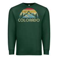 Sports Green Colorado Retro Vintage Mountains Nature Hiking Premium Sweatshirt - minhPixels
