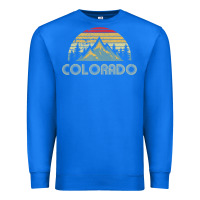 True Royal Colorado Retro Vintage Mountains Nature Hiking Premium Sweatshirt - minhPixels