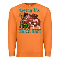Carrot western loving the farm life barn cow pig rooster tractor wind wheel Premium Sweatshirt - Artiststas