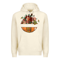 Sandshell customize floral pumpkin Premium Hoodie - BundleAndBundleShop