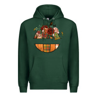 Sports Green customize floral pumpkin Premium Hoodie - BundleAndBundleShop