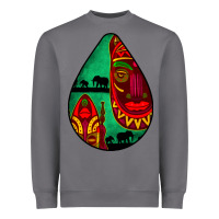 Storm african masks teardrop  3 Heavyweight Sweatshirt - BundleAndBundleShop