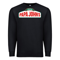 Black product pizza papa jhons Premium Sweatshirt - minhPixels