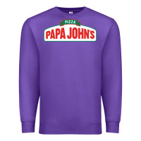 Purple product pizza papa jhons Premium Sweatshirt - minhPixels