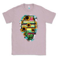 Lilac Illinois Map Sunflower Cactus Serape Classic Tee - RanaPortraitStore
