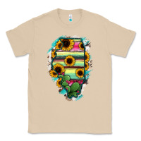 Mushroom Illinois Map Sunflower Cactus Serape Classic Tee - RanaPortraitStore
