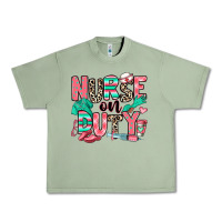 Oil Green nurse on duty Urban Heavy Tee - RanaPortraitStore