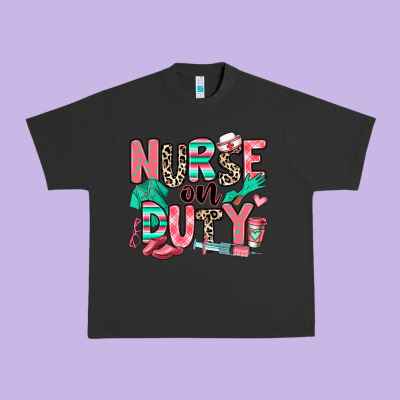 Nurse On Duty Urban Heavy Tee Designed By Ranaportraitstore