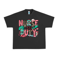 Pigment Black nurse on duty Urban Heavy Tee - RanaPortraitStore