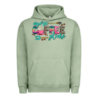 Pigment Oil Green more coffee please Urban Hoodie - AdoDesignShop