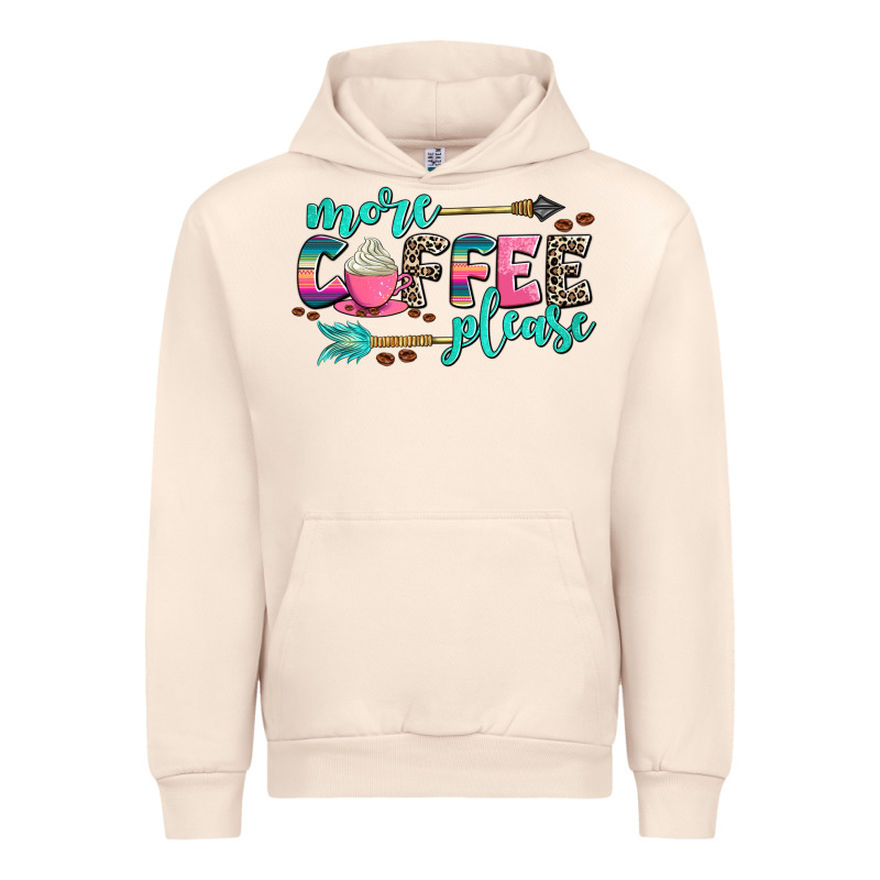 More Coffee Please Urban Hoodie by AdoDesignShop | Teevron