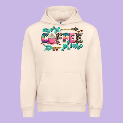 More Coffee Please Urban Hoodie Designed By Adodesignshop