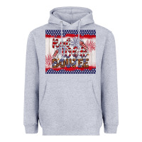 Heather Grey red white boujee Heavyweight Hoodie - Artiststas