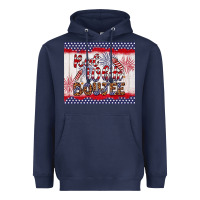 Navy red white boujee Heavyweight Hoodie - Artiststas