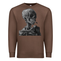 Chestnut Vincent Van Gogh Skull of a SkeletonVintage Halloween Skull Premium Sweatshirt - minhPixels