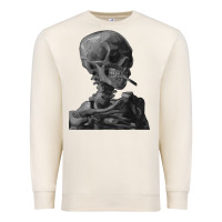 Sandshell Vincent Van Gogh Skull of a SkeletonVintage Halloween Skull Premium Sweatshirt - minhPixels