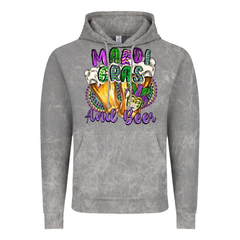 Mardi Gras And Beer Vintage Hoodie by CowGirlArtShop | Teevron