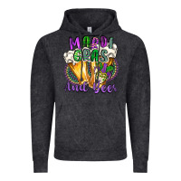 Vintage Black mardi gras and beer Vintage Hoodie - CowGirlArtShop