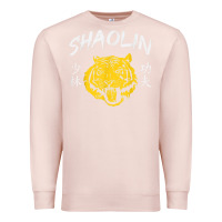Pale Pink Tiger Shaolin Kung Fu Chinese Symbol Wushu Martial Arts Gift Premium Sweatshirt - minhPixels