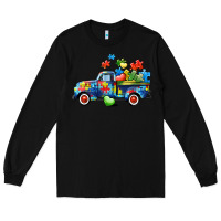 Black Autism truck Long Sleeve Tee - CowGirlArtShop