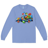 Colony Blue Autism truck Long Sleeve Tee - CowGirlArtShop