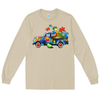 Mushroom Autism truck Long Sleeve Tee - CowGirlArtShop