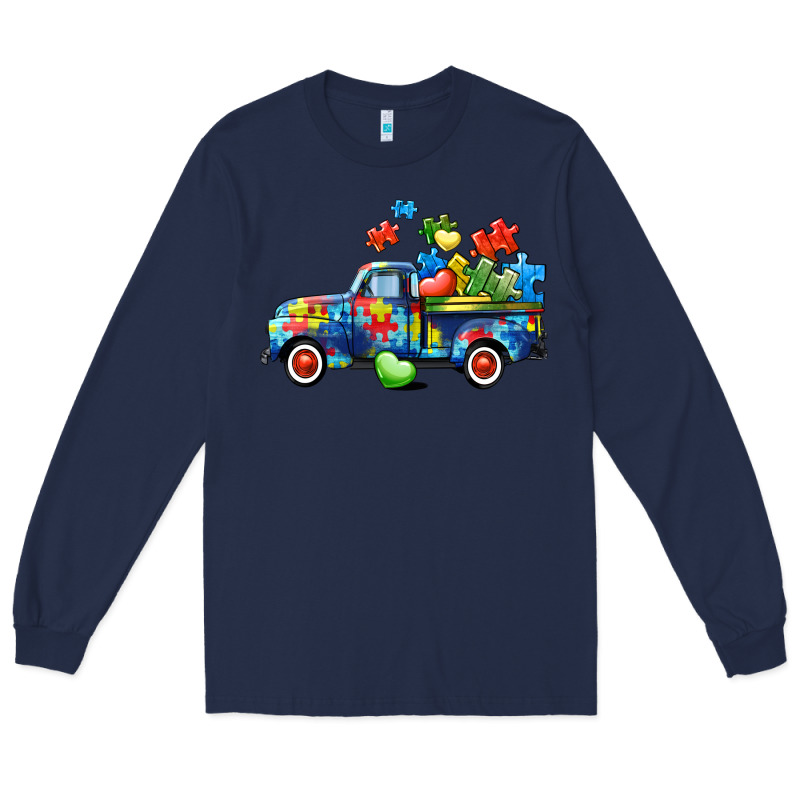 Autism Truck Long Sleeve Tee by CowGirlArtShop | Teevron
