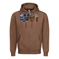 Chestnut Police Coffee Zipper Hoodie - CowhideDigitalArt