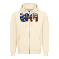 Sandshell Police Coffee Zipper Hoodie - CowhideDigitalArt