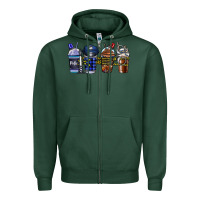 Sports Green Police Coffee Zipper Hoodie - CowhideDigitalArt