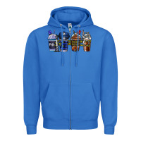 True Royal Police Coffee Zipper Hoodie - CowhideDigitalArt