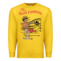 Lemon Vintage The Happy Fisherman 2022 Fishing Mens Kids Premium Sweatshirt - minhPixels