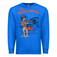 True Royal Vintage The Happy Fisherman 2022 Fishing Mens Kids Premium Sweatshirt - minhPixels
