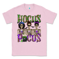 Bubblegum Pink Hocus Pocus with Skeletons Classic Tee - texasbilliewilder