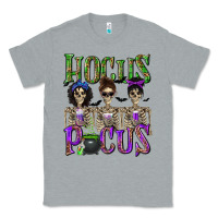 Heather Grey Hocus Pocus with Skeletons Classic Tee - texasbilliewilder