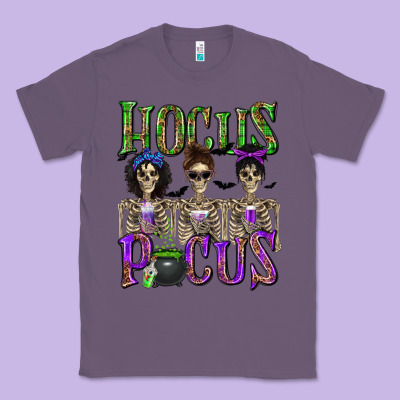 Hocus Pocus With Skeletons Classic Tee Designed By Texasbilliewilder