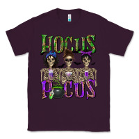 Plum Hocus Pocus with Skeletons Classic Tee - texasbilliewilder