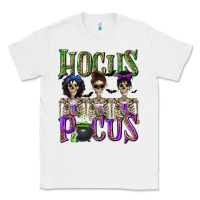 White Hocus Pocus with Skeletons Classic Tee - texasbilliewilder