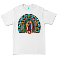White Lady Of Guadalupe Rainbow Premium Tee - RanaPortraitStore