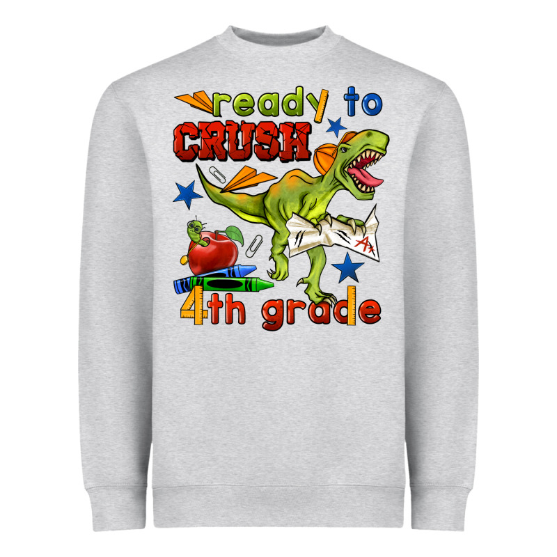Ready To Crush 4th Grade Heavyweight Sweatshirt by BundleAndBundleShop | Teevron