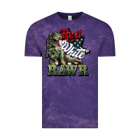 Cloud Purple Red white rawr 4th of july Vintage Tee - HowdyJamesFarm