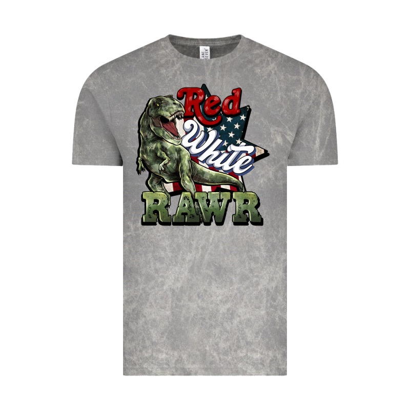 Red White Rawr 4th Of July Vintage Tee by HowdyJamesFarm | Teevron