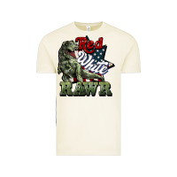 Vintage Arctic Red white rawr 4th of july Vintage Tee - HowdyJamesFarm