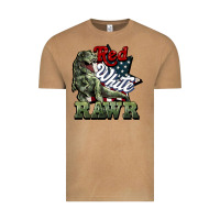Vintage Camel Red white rawr 4th of july Vintage Tee - HowdyJamesFarm