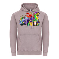 Vintage Zinc mardi gras gnome on the truck Vintage Hoodie - CowGirlArtShop
