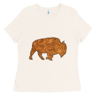Bone Western Vintage Bison Silhouette Ladies Tee - Bettercallsaul