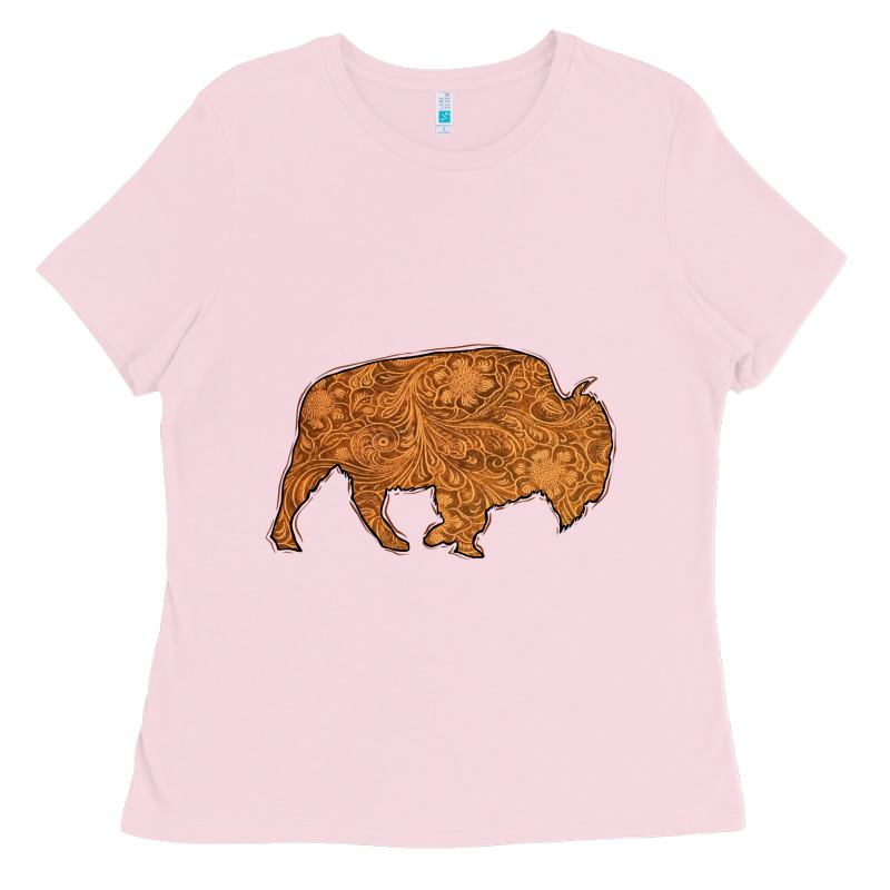 Western Vintage Bison Silhouette Ladies Tee by Bettercallsaul | Teevron