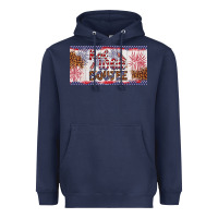 Navy red white boujee Heavyweight Hoodie - Artiststas