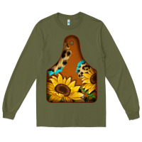 Army Green cowtag Long Sleeve Tee - Jasminsmagicworld