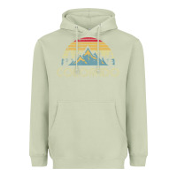 Matcha Colorado Retro Vintage Mountains Nature Hiking Heavyweight Hoodie - minhPixels
